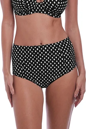 Fantasie Womens Santa Monica High Waisted Bikini Brief /White /White Nylon - Size Small