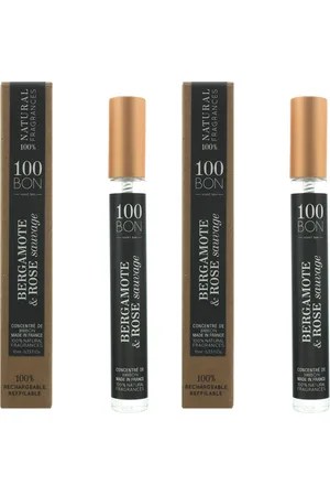 100BON Unisex Bergamote & Rose Sauvage Concentre Eau de Parfum Spray 10ml Refillable X2 - One Size