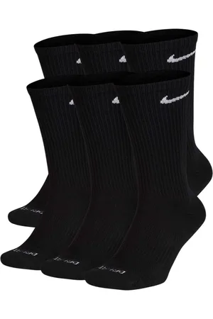 Nike Unisex Everyday Plus Cushioned Training Crew Socks (6 Pairs) Cotton - Size Medium