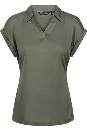 Regatta Womens/Ladies Lupine Collared T-Shirt (Four Leaf Clover) - - Size 18 UK