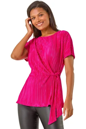 Roman Womens Textured Side Tie Tunic Top - - Size 20 UK