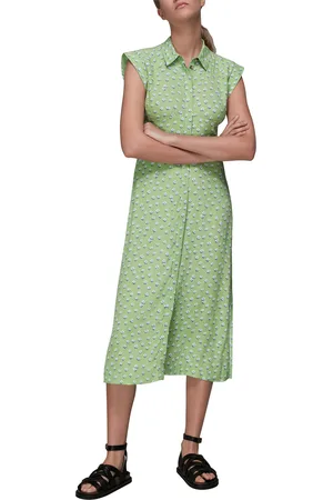 Whistles Womens Shooting Floral Midi Dress - - Size 8 UK
