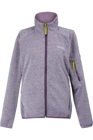 Regatta Womens/Ladies Ravenhill Full Zip Fleece Top ( Frost/Sunset Purple) material_Synthetic - Size 14 UK