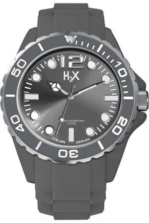 Haurex H2X Mens SG382UG1 Reef Luminous Water Resistant Soft Rubber Watch [Watch] - One Size