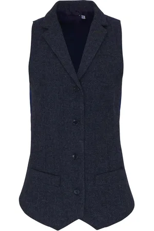Premier Womens/Ladies Herringbone Waistcoat - Size 2XL