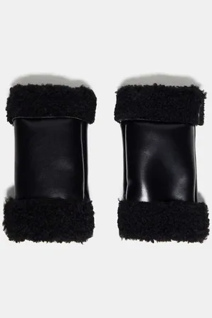 Topshop Womens Mia fingerless mittens in - One Size