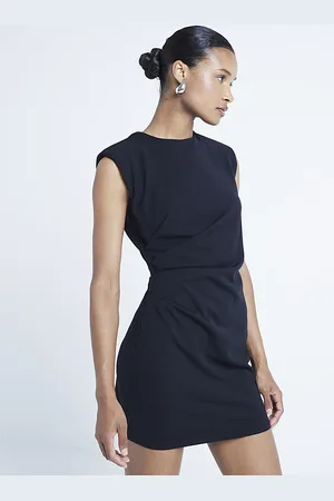 River Island Womens Shift Mini Dress Drape - Size 18 UK