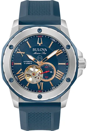 BULOVA Marine Star Mens Watch 98A282 Silicone - One Size