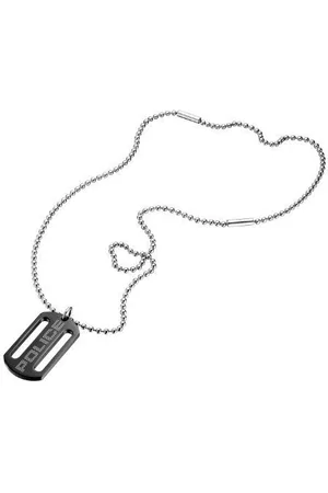 Police Mens : "ZERO" Pendant - Leather - One Size