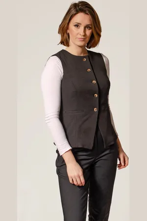 New Look Womens Tailored Waistcoat Round Neck - - Size 18 UK