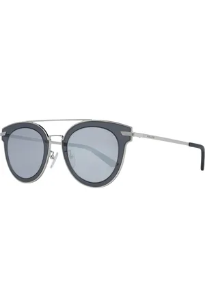 Police Mens Mirrored Round Sunglasses - - One Size