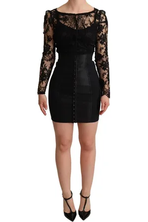 Dolce & Gabbana WoMens Fitted Lace Top Bodycon Mini Dress material_nylon - Size IT 36 (Womens)