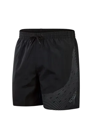 Speedo Mens Medley Logo 16 inch Water Shorts in Grey Nylon - Size Small