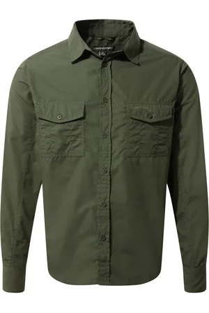 Craghoppers Mens Expert Kiwi Long-Sleeved Shirt (Cedar ) - Size 2XL