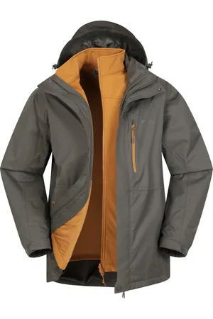 Mountain Warehouse Mens Bracken Extreme 3 in 1 Waterproof Jacket - Size Small