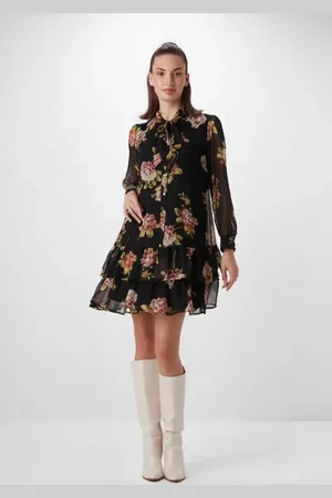 Gusto Womens Floral Print Shirt Dress in - Size X-Large