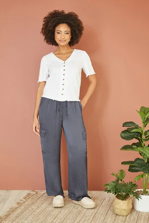 Yumi Womens Cargo Trousers - Size 16 UK