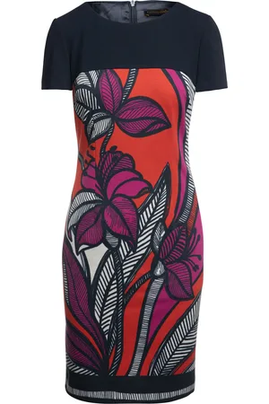 Conquista Womens Blue and Red Floral Dress by Fashion - - Size EU 38 (Womens)