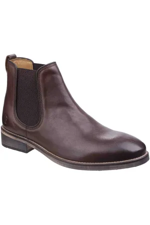 Cotswold Outdoor Mens Corsham Town Leather Pull On Casual Chelsea Ankle Boots (Dark Brown) - - Size UK 9
