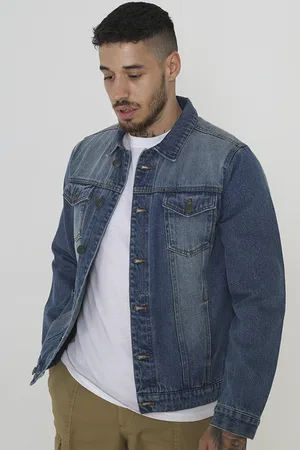 Brave Soul Mens Classic Denim Jacket - Cotton - Size Large