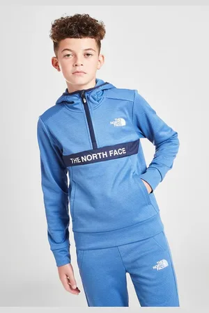 The North Face Boys 1/4 Zip Amphere Hoodie Junior in FDR - Size Medium