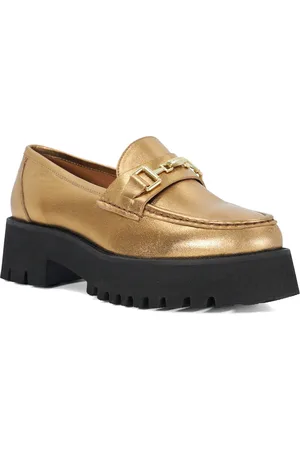 Dune Womens Ladies Groundbreaking - Chunky Branded Snaffle Trim Loafer - - Size UK 5