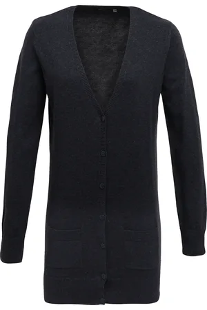 Premier Womens/Ladies Longline V Neck Knitted Cardigan - Size 24 UK