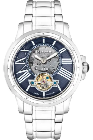 THOMAS EARNSHAW Bertha Limited Edition Open Heart Mens Automatic 42mm Watch with Solid Bracelet Stainless Steel (archived) - One Size
