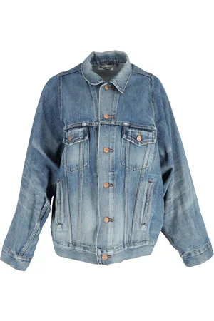Balenciaga Pre-owned Womens Bell Sleeve Denim Jacket in Cotton - Size XXS/X-Small