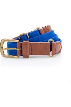 Asquith Mens Faux Leather And Canvas Belt (Royal) - - One Size