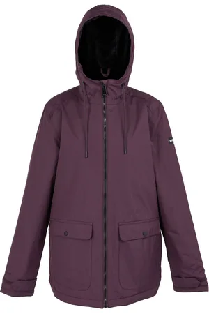 Regatta Womens/Ladies Broadia Waterproof Jacket (Deep Plum) - - Size 10 UK