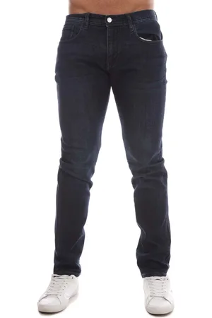 Emporio Armani Mens J77 Slim-Fit Jeans in Denim - Cotton - Size 32W/32L