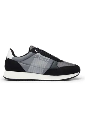 HUGO BOSS Mens Kai Running Trainers in Suede - Size UK 12