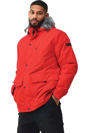 Regatta Mens Salinger IV Waterproof Fur Trim Parka Jacket - - Size Small