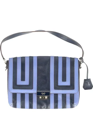 Anya Hindmarch Pre-owned Womens Patterned Flap Shoulder Bag in Leather - One Size