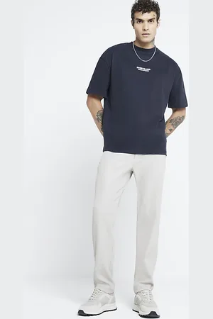 River Island Mens T-Shirt Oversized Fit Ri Graphic - Size Medium