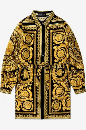 VERSACE Girls Baroque Print Shirt Dress - - Size 8Y