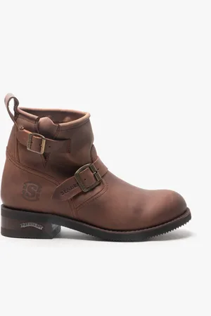 Sendra 2976 Mens Leather Biker Boots - Size UK 7