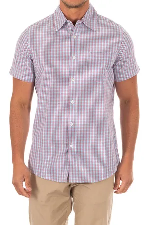Armand Basi Mens Short sleeve shirt with lapel collar AFH0030 man - Cotton - Size Medium