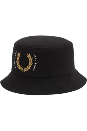 Fred Perry Mens Laurel Wreath Canvas Bucket Hat Cotton - One Size