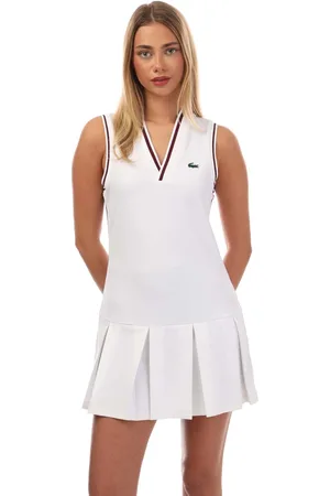Lacoste Womens Piqué Tennis Dress in - Size 16 UK