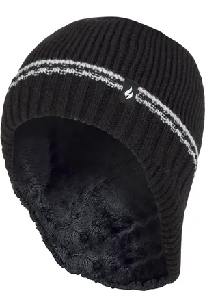 Heat Holders Boys Patrol Ribbed Bobble Pom Pom Hat for Winter - - Size 7-10Y