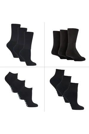 IOMI Mens 12 Pair Pack Diabetic Socks All Year Round Bundle Set