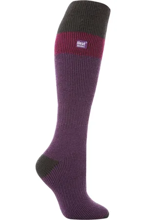 Heat Holders Womens Ladies 2.3 TOG Extra Long Knee High Skiing Thermal Ski Socks - Cotton - Size UK 4-6.5