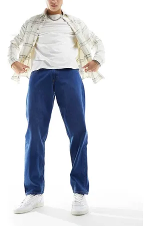 Lee Mens Oscar relaxed tapered fit jeans in 90s mid wash- - Size 32W/34L