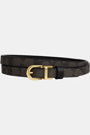 Coach Womens 18mm Cut to Size Classic Signature PVC Belt - - One Size