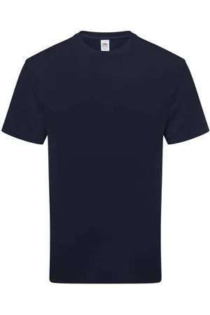 Fruit Of The Loom Unisex Adult Cotton T-Shirt (Deep Navy) - - Size Small