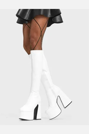 Lamoda Womens Hate You Platform Knee High Boots in - Size UK 9