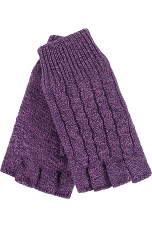 Heat Holders Womens - Ladies Cable Knitted Winter Thermal Fingerless Gloves - - One Size
