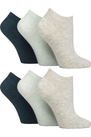 IOMI 6 Pack Womens Diabetic Trainer Socks
